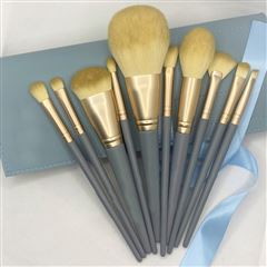 MAKEUP BRUSHES WITH BLUE BAG
